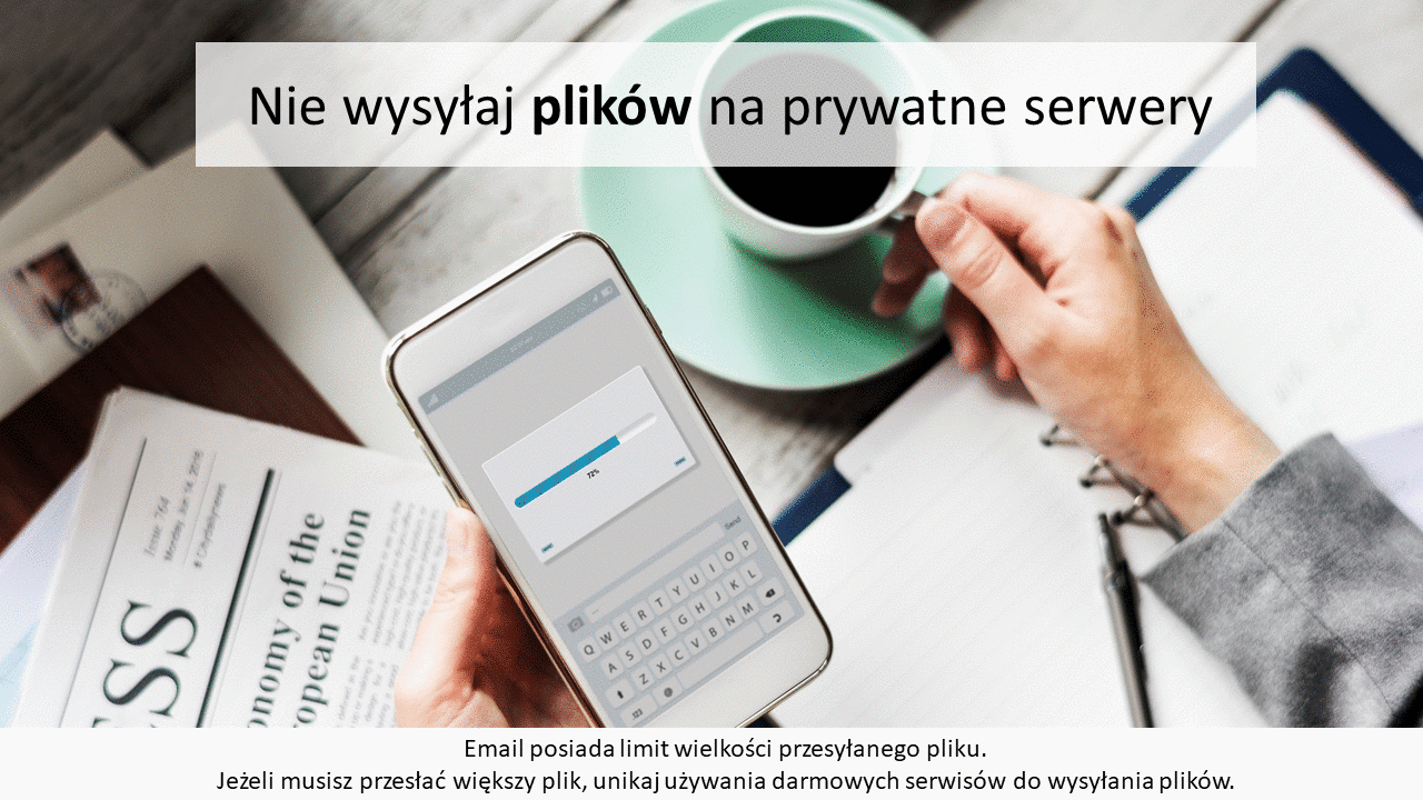 Nie wysyłaj plików na prywatne serwery